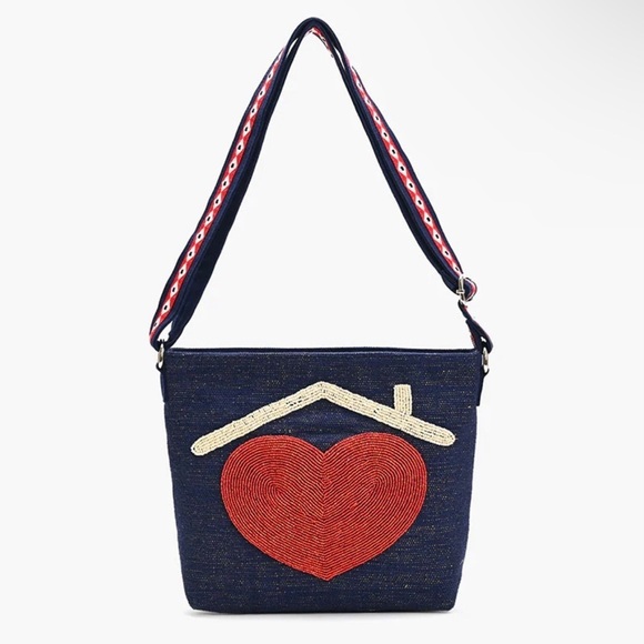 America & Beyond Jen Coffey Inspirational Embellished Crossbody Bag - Picture 1 of 14